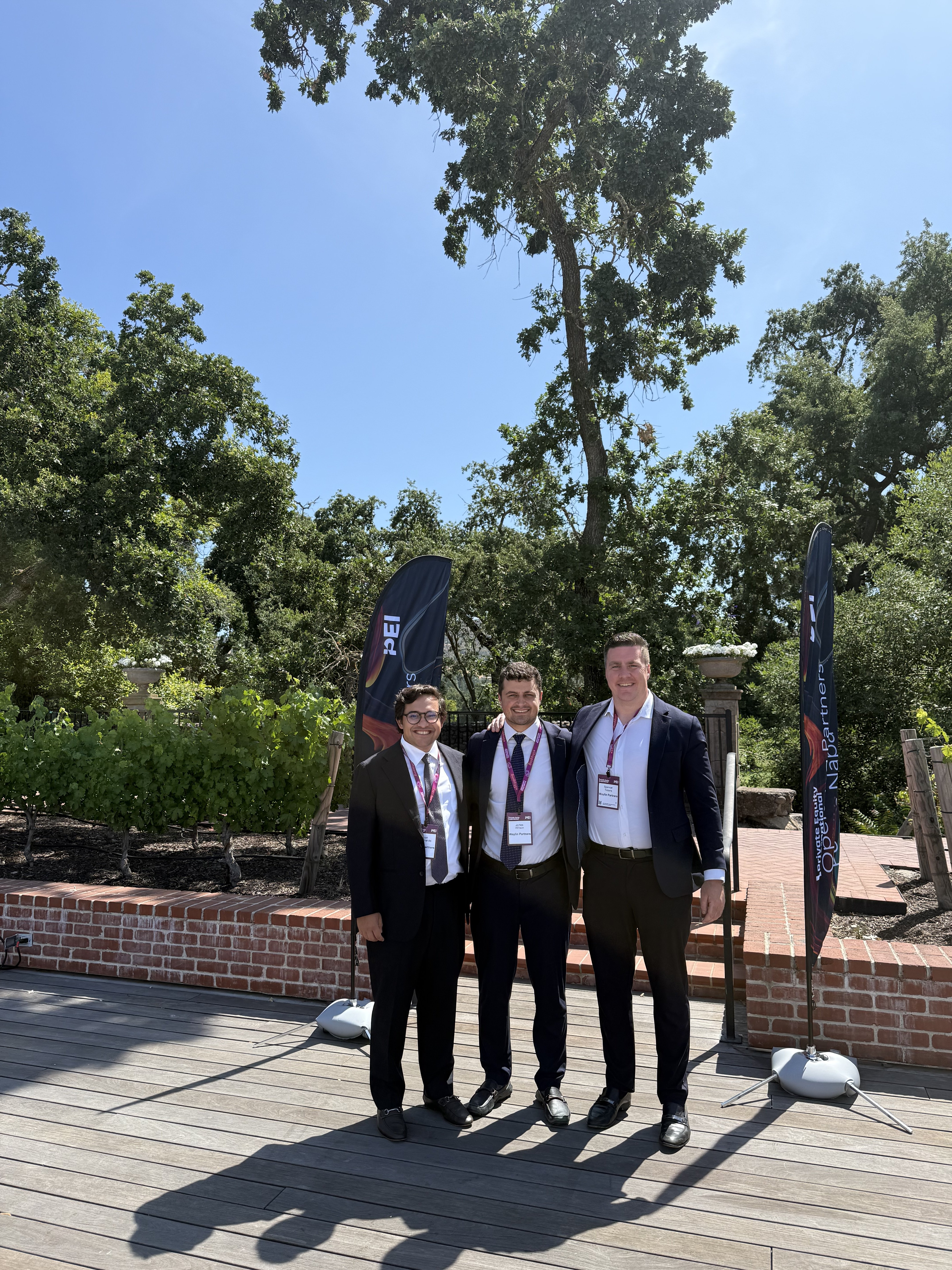 Three Waylin Partners professionals at the PEI Operating Partners Forum